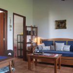 Wohnbereich mit Schlafsofa Ferienhaus Casa Azul